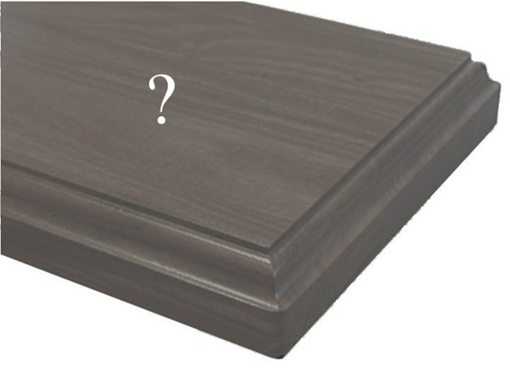 weathered gray wood countertop