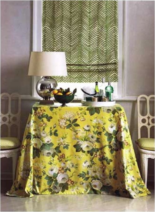 chintz floral and herrinbone quadrille fabrics