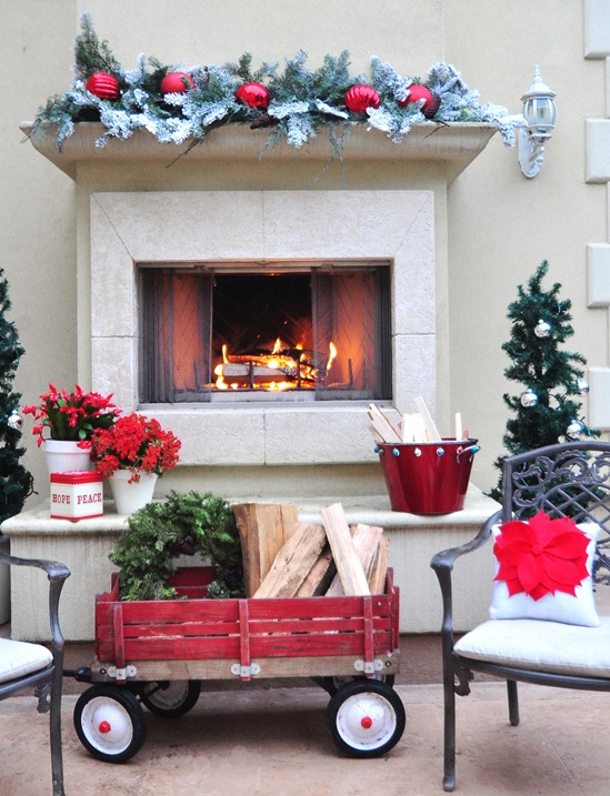 fireplace outdoors
