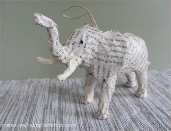 paper animal ornaments pleasureinsimplethings