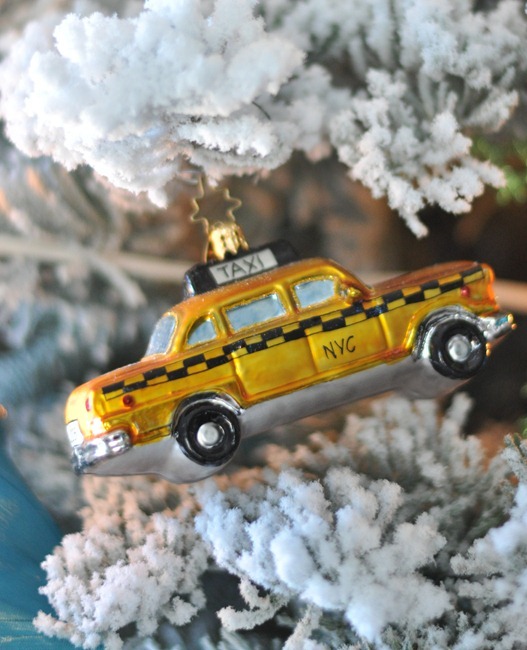 taxi cab ornament
