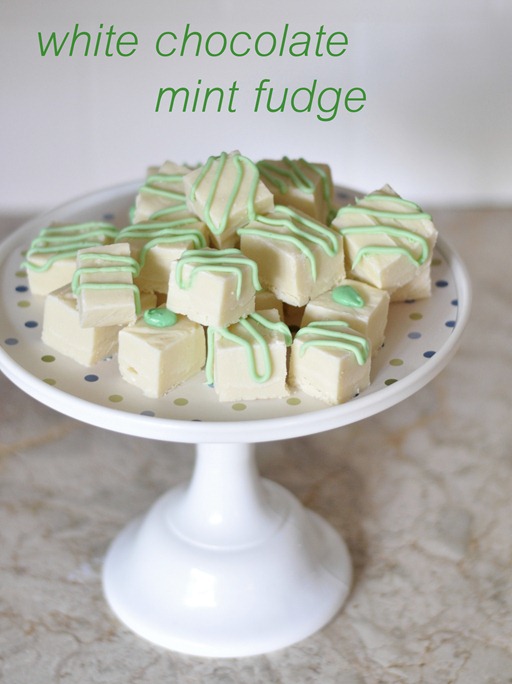 white chocolate mint fudge recipe