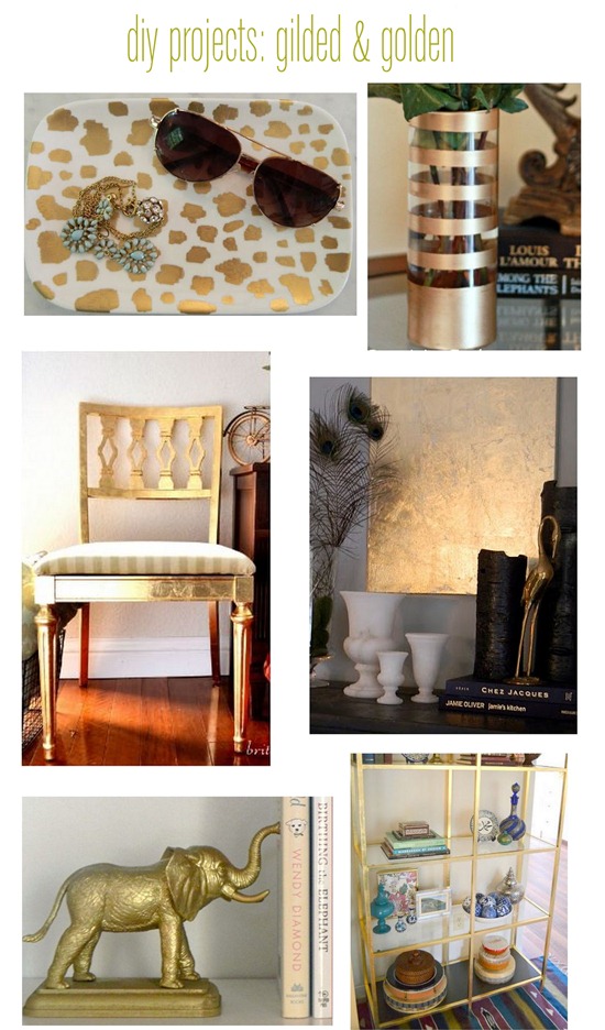 diy gilded and gold leaf projects
