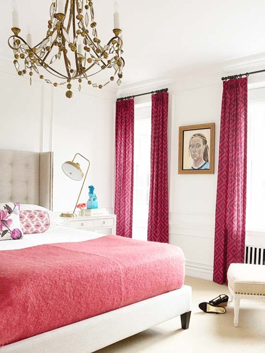 pink panels and coverlet bhg