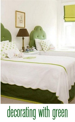 decorating with green