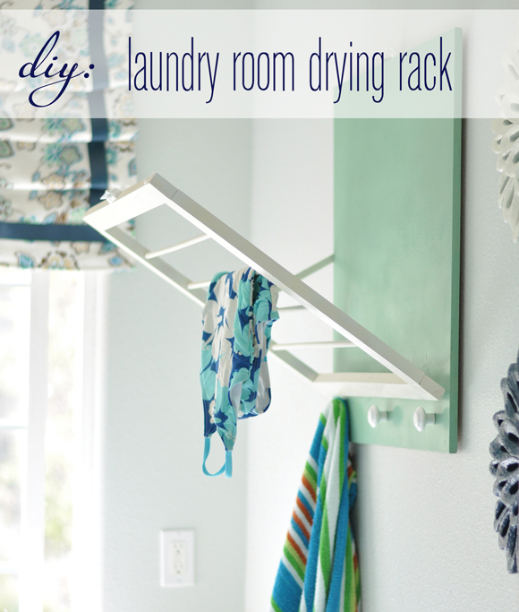 diy laundry room drying rack
