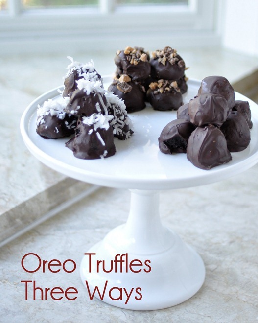 oreo truffles three ways