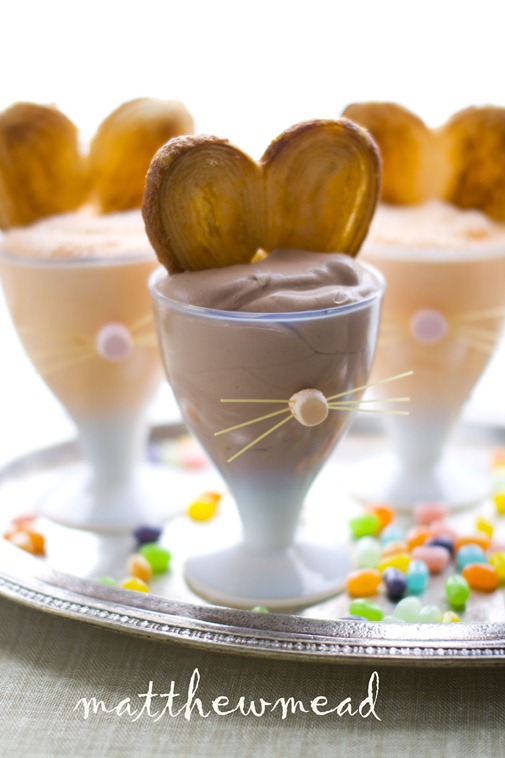 bunny ears mousse for easter