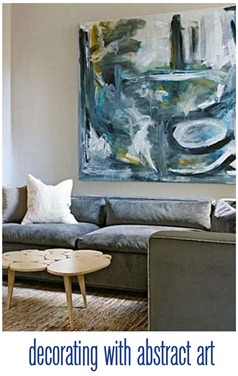 decorating with abstract art