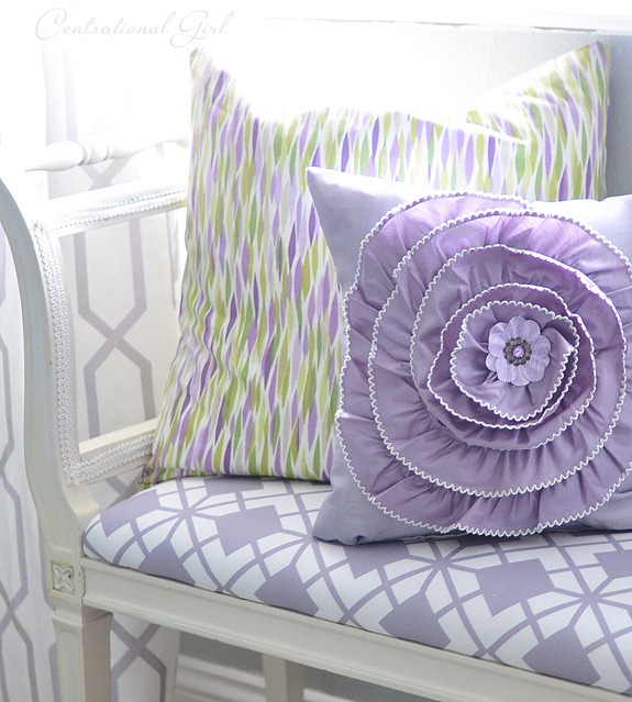lavender flower pillow