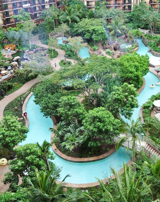 aulani lazy river from above