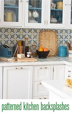 patterned kitchen backsplashes