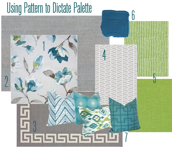 using pattern to dictate palette