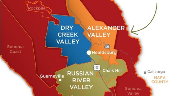 alexander valley wineries map