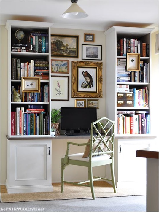 painted hive home office