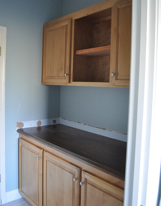 cabinets before