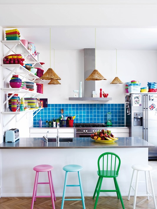 colorful kitchen accents katie did