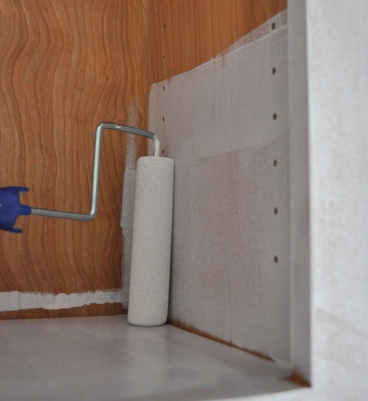 foam roller inside cabinet