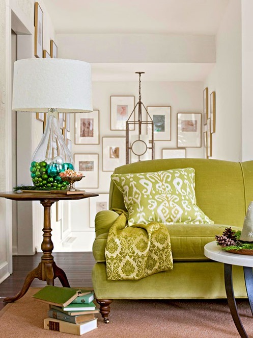 green velvet sofa bhg