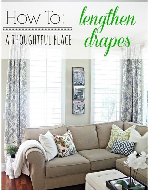 how to lengthen drapes athoughtfulplace