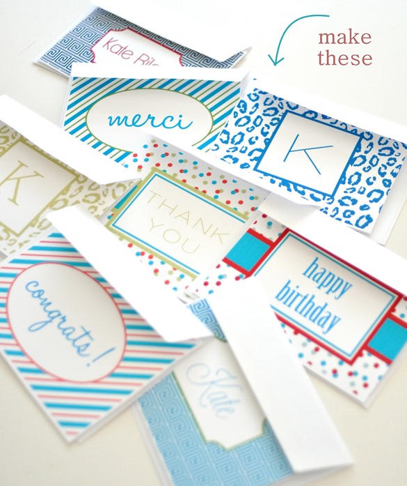 personalized notecards diy