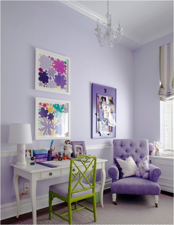purple girls room