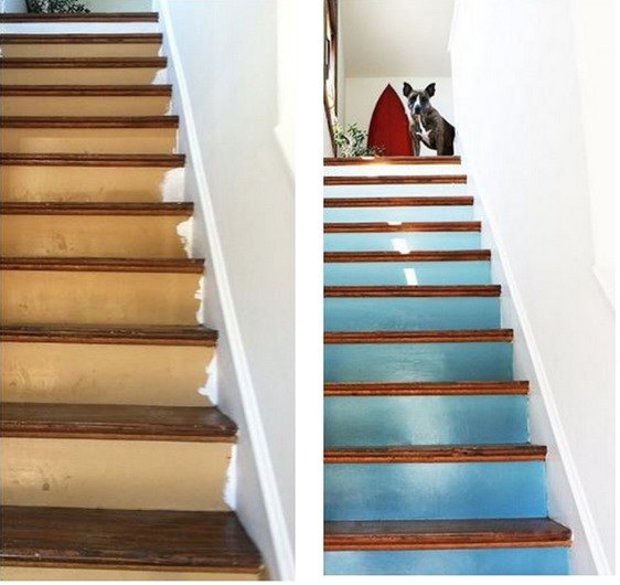 staircase before and after