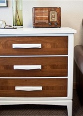 white and wood chest diy
