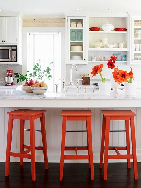 bright orange stools bhg