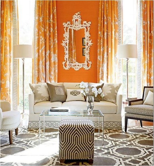 gray and orange living room mary mcdonald