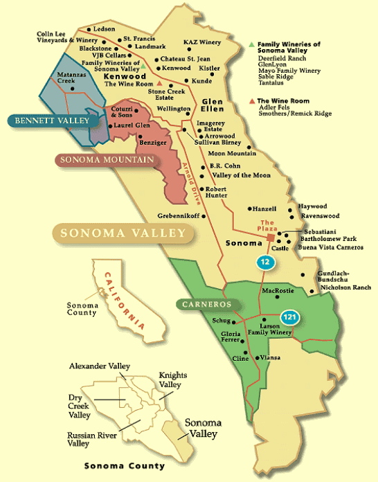 valley of the moon wine map