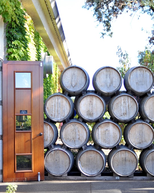 wine barrel wall