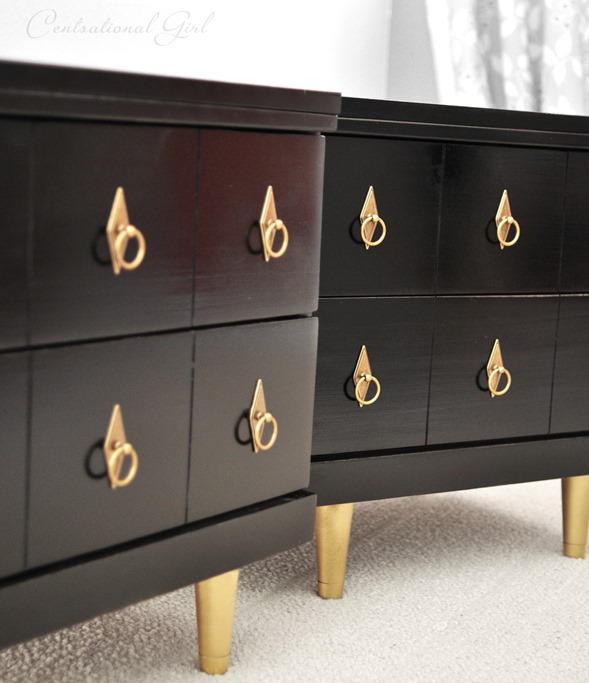 black chests with brass hardware