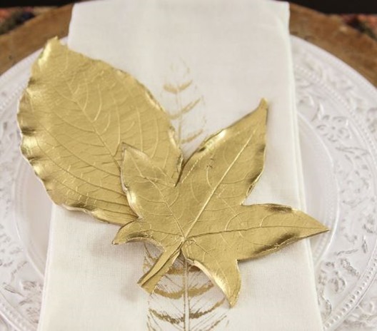gold clay leaves unskinnybobby