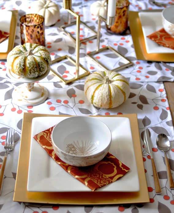 place setting on table