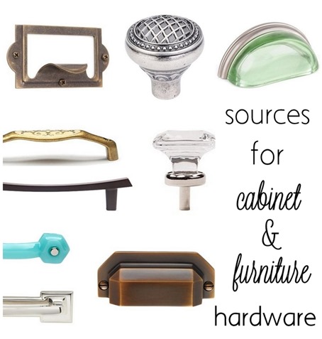 sources for cabinet and furniture hardware