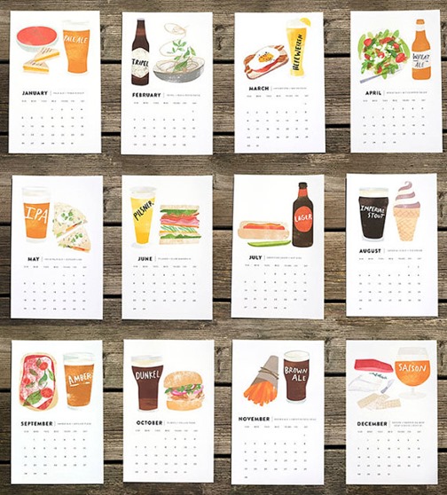 beer and food calendar
