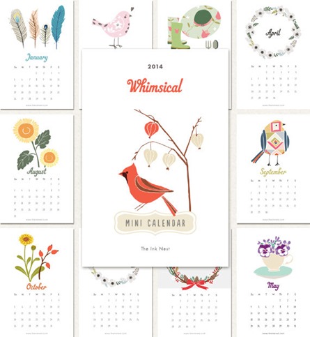 printable mini calendar