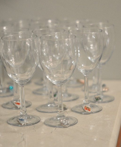 wine glass charms