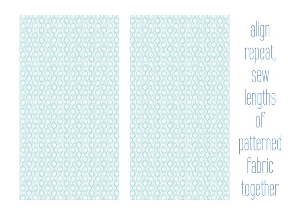 sew patterened fabric