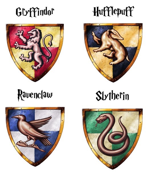 hogwarts house logos