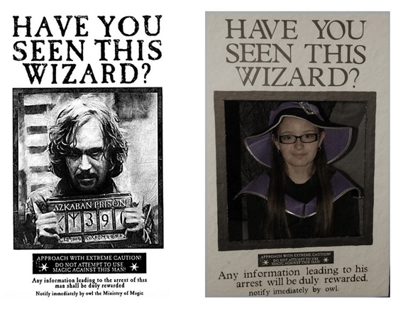 prisoner of azkaban wanted poster photo booth