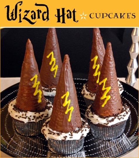 wizard hat cupcakes