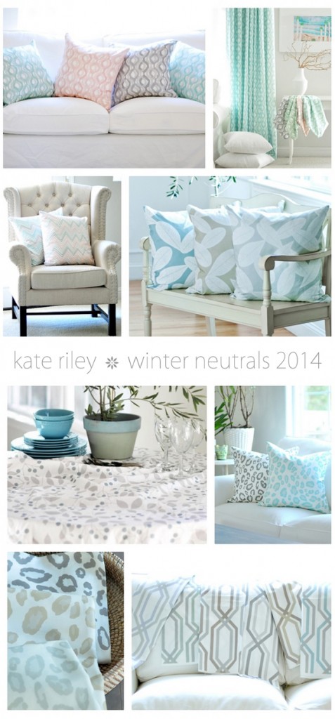 kate riley winter fabrics collage