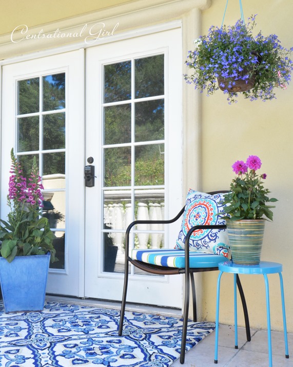 french doors and chair