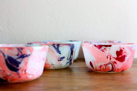 marbled bowls