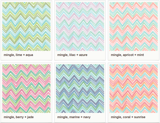 mingle pattern summer colors