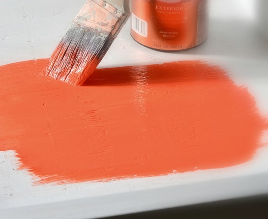orange paint for bed