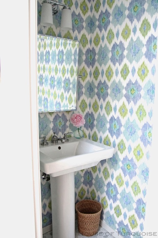 house of turquoise powder room