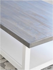 weathered gray coffee table